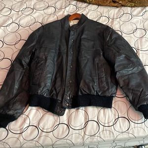 Count sini black leather jacket
